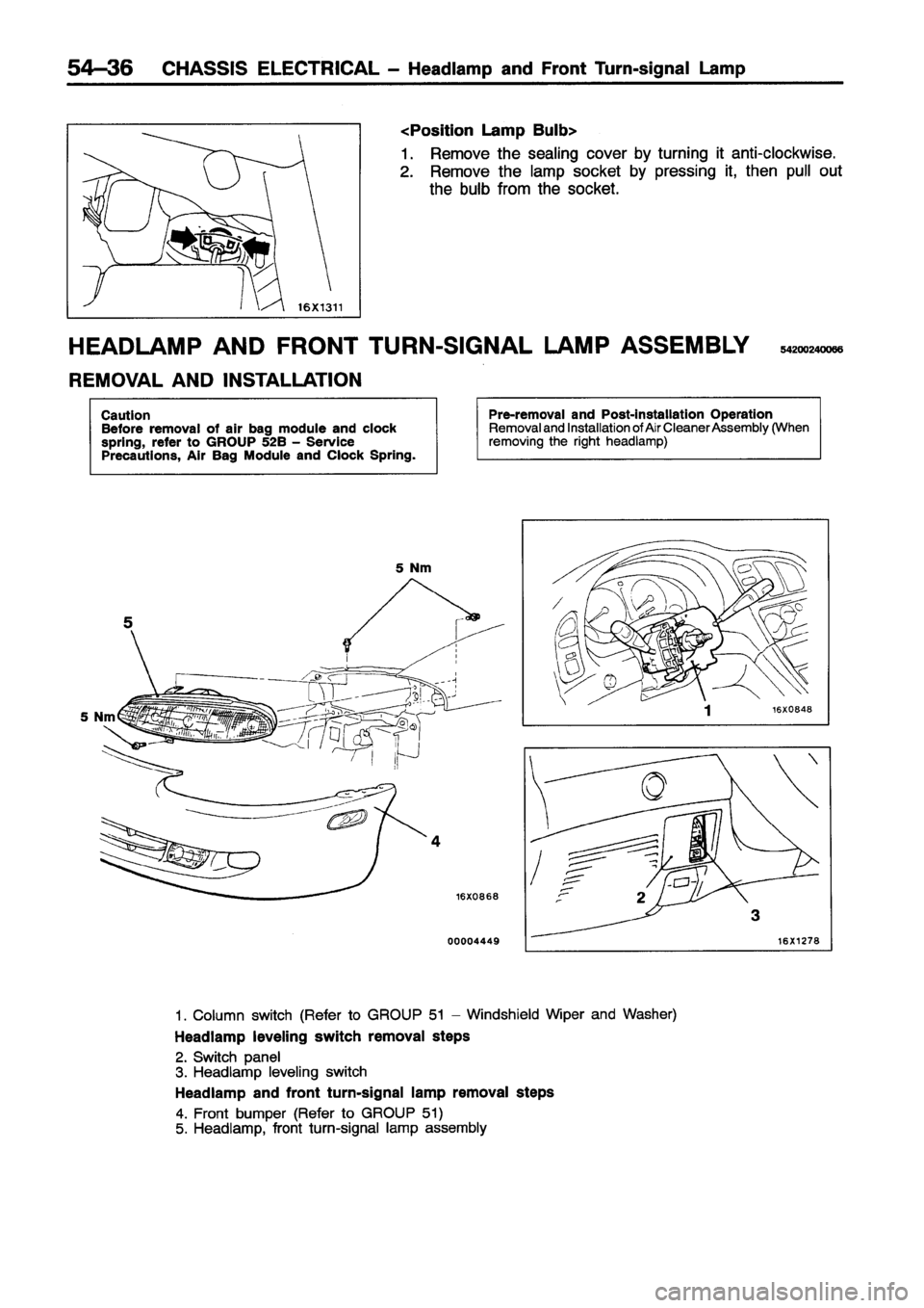 MITSUBISHI ECLIPSE 1996 Workshop Manual MITSUBISHI ECLIPSE 1996 Workshop Manual