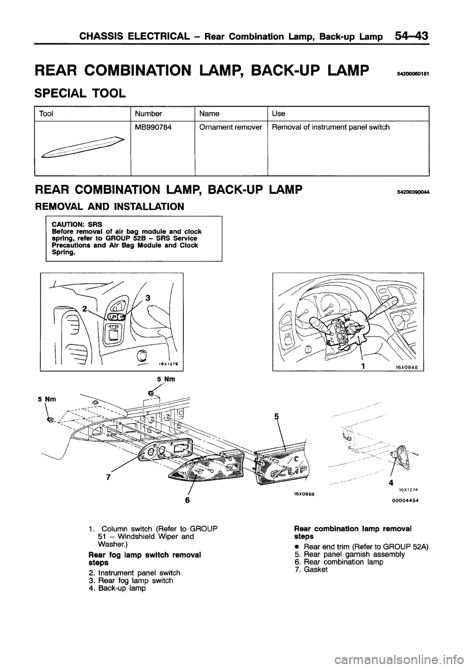 MITSUBISHI ECLIPSE 1996 Workshop Manual MITSUBISHI ECLIPSE 1996 Workshop Manual