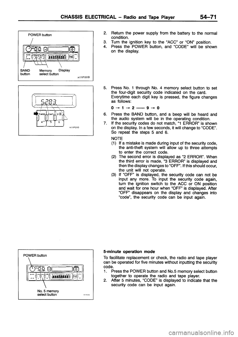 MITSUBISHI ECLIPSE 1996 Workshop Manual MITSUBISHI ECLIPSE 1996 Workshop Manual