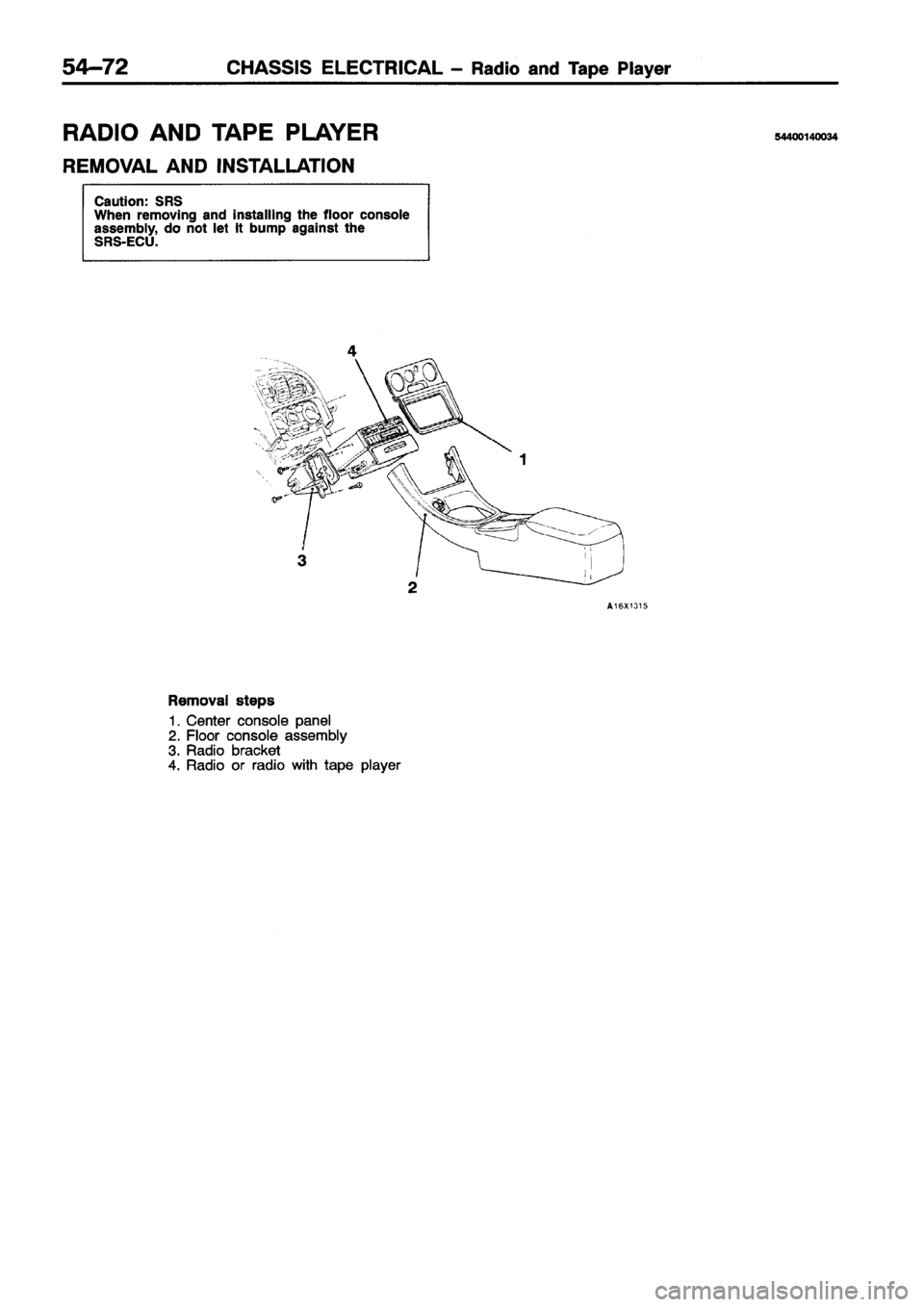 MITSUBISHI ECLIPSE 1996 Workshop Manual MITSUBISHI ECLIPSE 1996 Workshop Manual