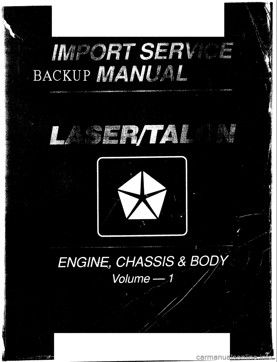 MITSUBISHI ECLIPSE 1993 Workshop Manual MITSUBISHI ECLIPSE 1993 Workshop Manual