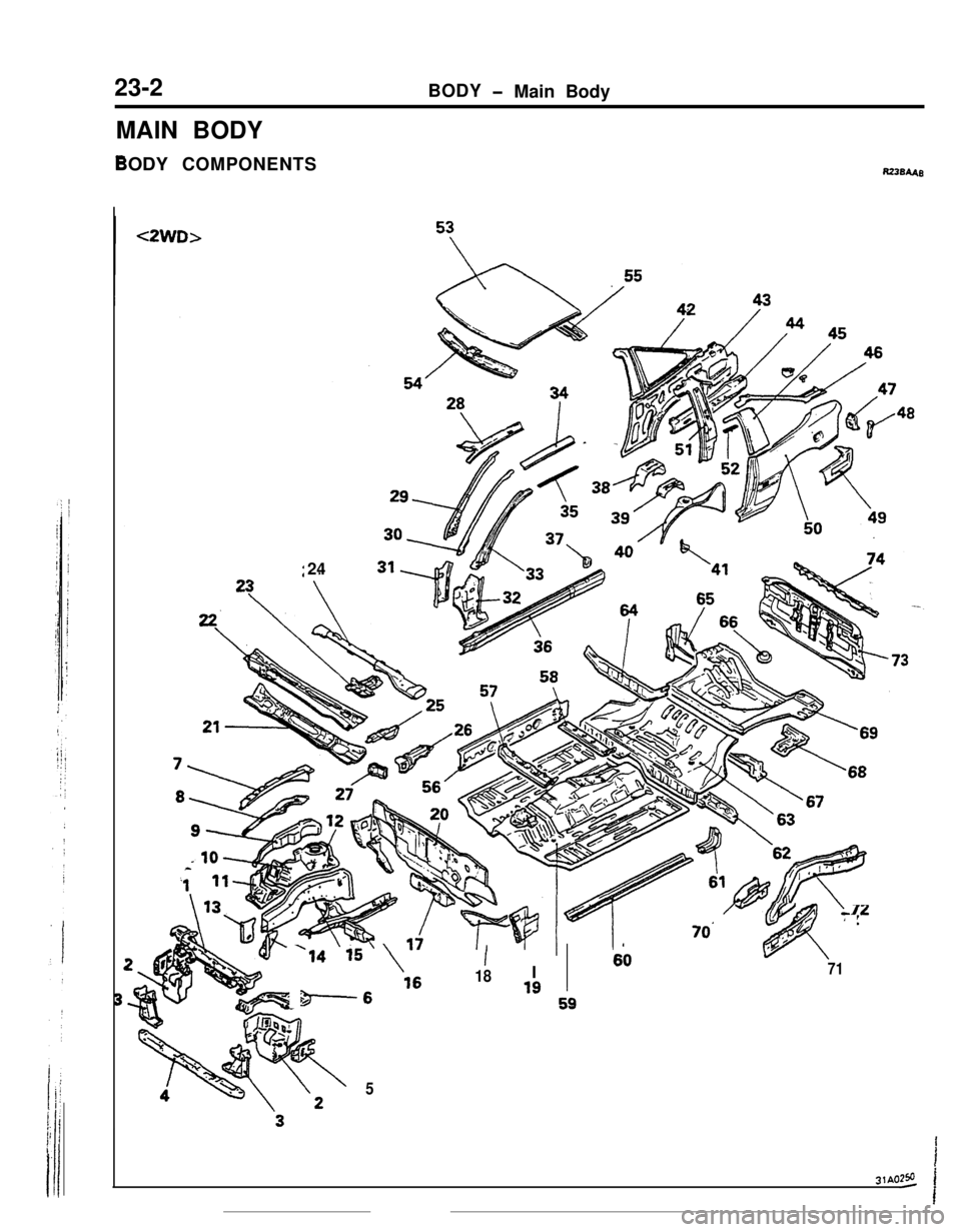 MITSUBISHI ECLIPSE 1990  Service Manual 23-2
6iI14 i5\
a-6 l6
 I18
l9 Aa“(1
5
/w
A
72/
i
71
i
3180250
-I 