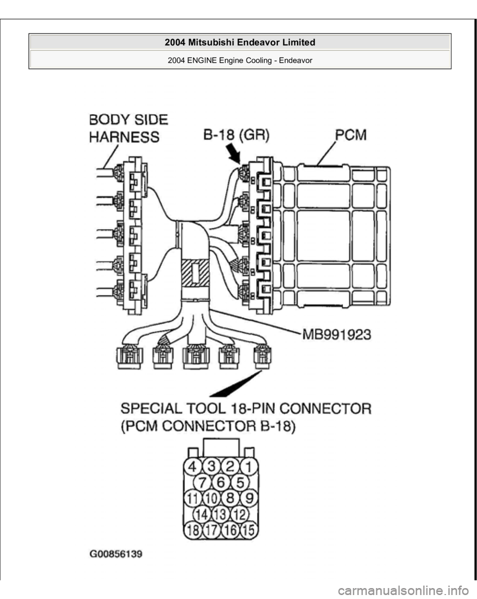 MITSUBISHI ENDEAVOR 2004  Service Repair Manual  
2004 Mitsubishi Endeavor Limited 2004 ENGINE Engine Cooling - Endeavor
   