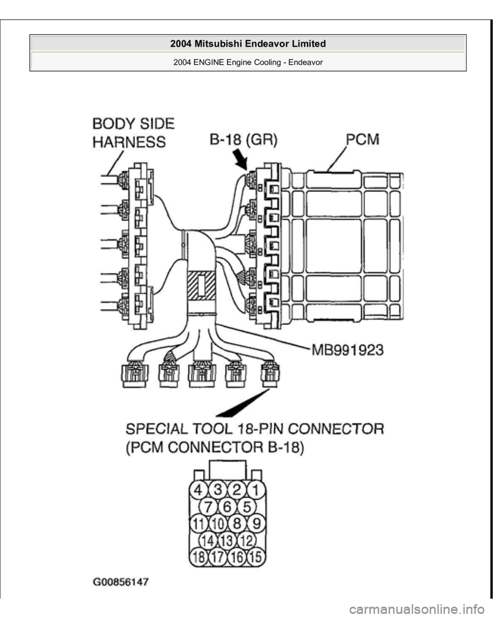 MITSUBISHI ENDEAVOR 2004  Service Repair Manual  
2004 Mitsubishi Endeavor Limited 2004 ENGINE Engine Cooling - Endeavor
   