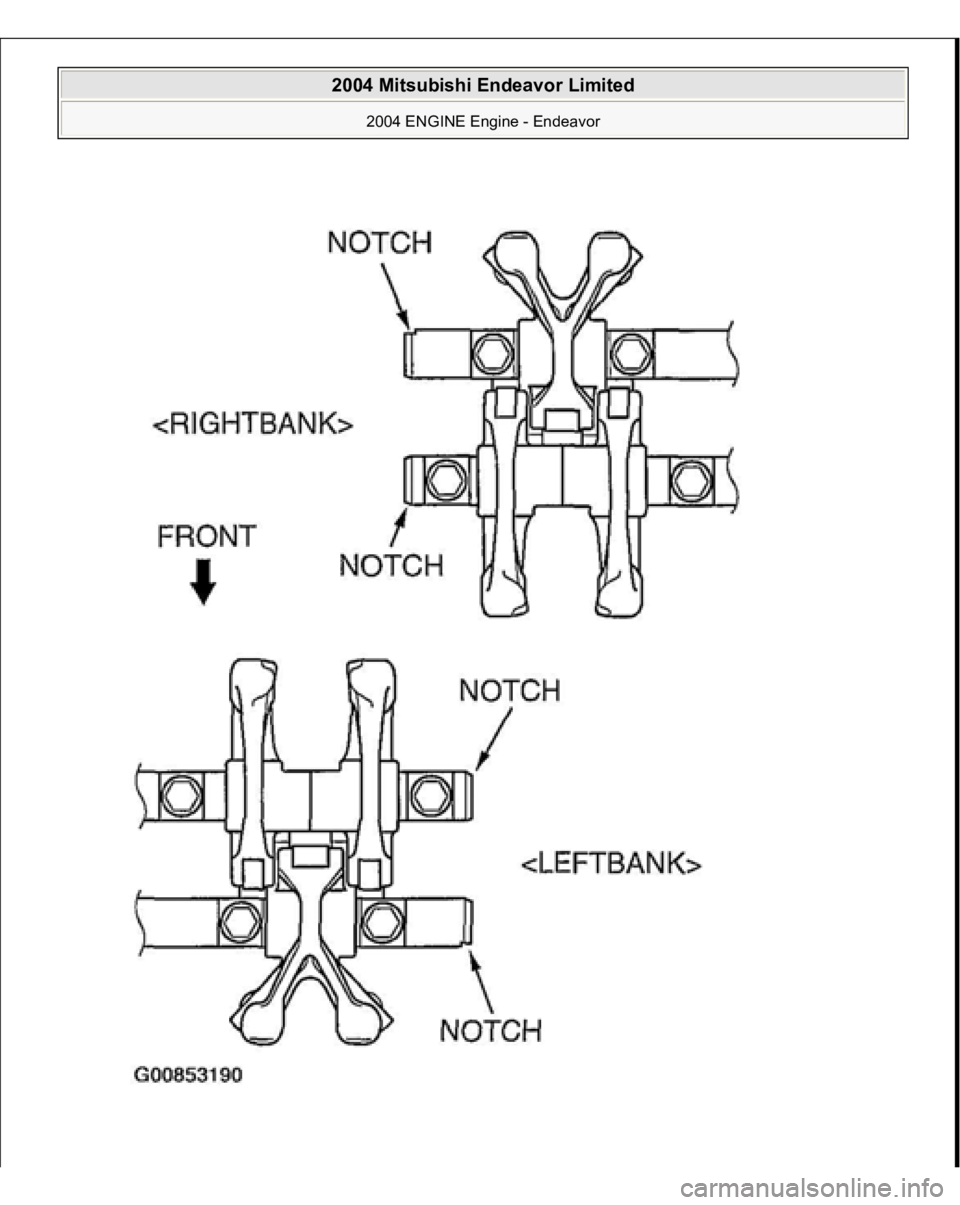 MITSUBISHI ENDEAVOR 2004  Service Repair Manual  
2004 Mitsubishi Endeavor Limited 
2004 ENGINE Engine - Endeavor
   