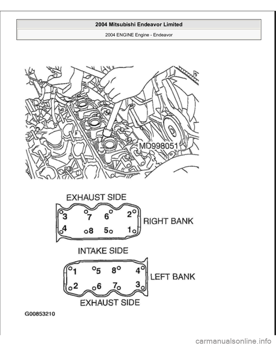 MITSUBISHI ENDEAVOR 2004  Service Repair Manual  
2004 Mitsubishi Endeavor Limited 
2004 ENGINE Engine - Endeavor
   