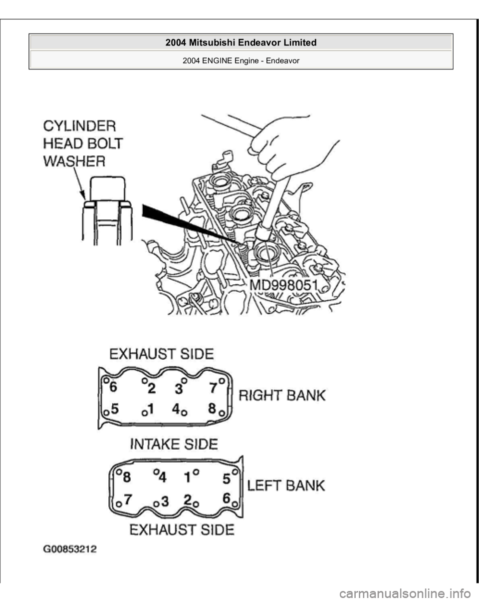MITSUBISHI ENDEAVOR 2004  Service Repair Manual  
2004 Mitsubishi Endeavor Limited 
2004 ENGINE Engine - Endeavor
   