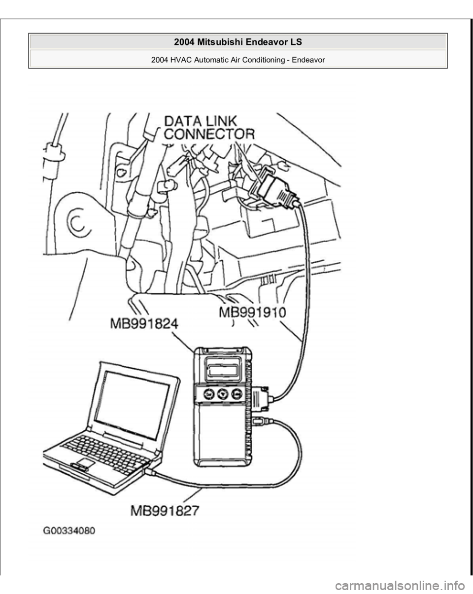MITSUBISHI ENDEAVOR 2004  Service Repair Manual  
2004 Mitsubishi Endeavor LS 
2004 HVAC Automatic Air Conditioning - Endeavor
   