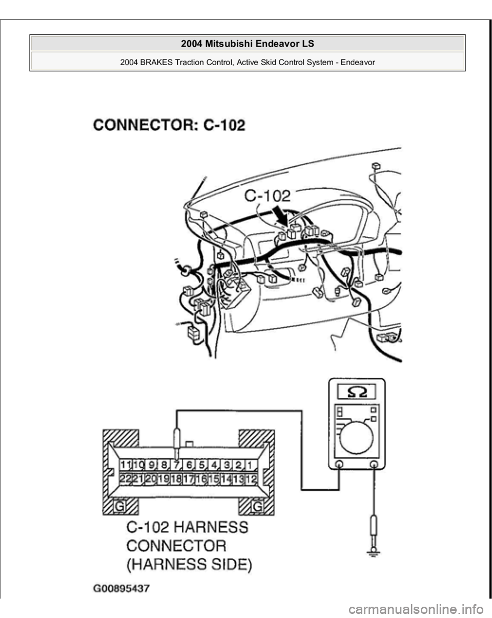 MITSUBISHI ENDEAVOR 2004  Service Repair Manual  
2004 Mitsubishi Endeavor LS 
2004 BRAKES Traction Control, Active Skid Control System - Endeavor
   