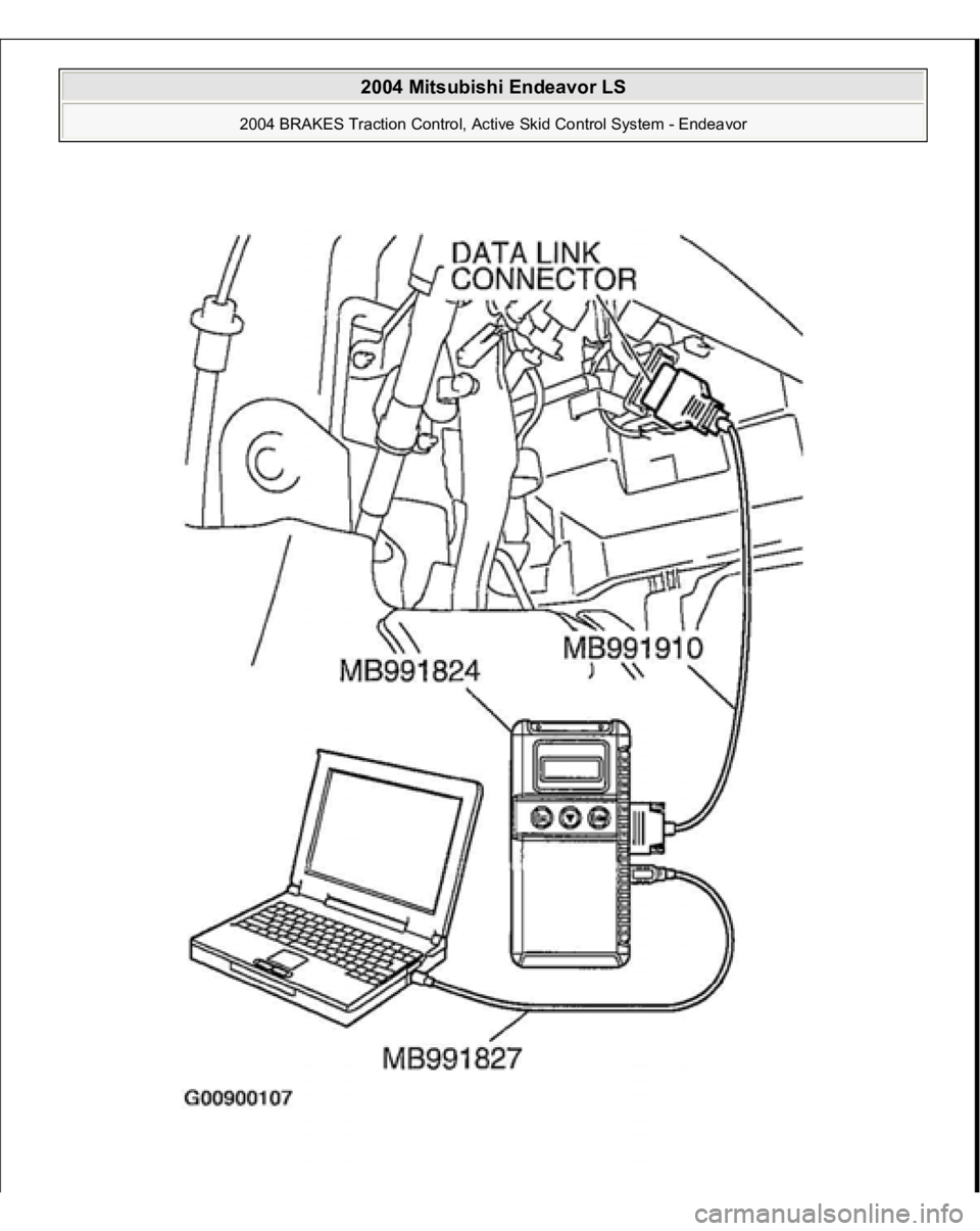 MITSUBISHI ENDEAVOR 2004  Service Repair Manual  
2004 Mitsubishi Endeavor LS 
2004 BRAKES Traction Control, Active Skid Control System - Endeavor
   