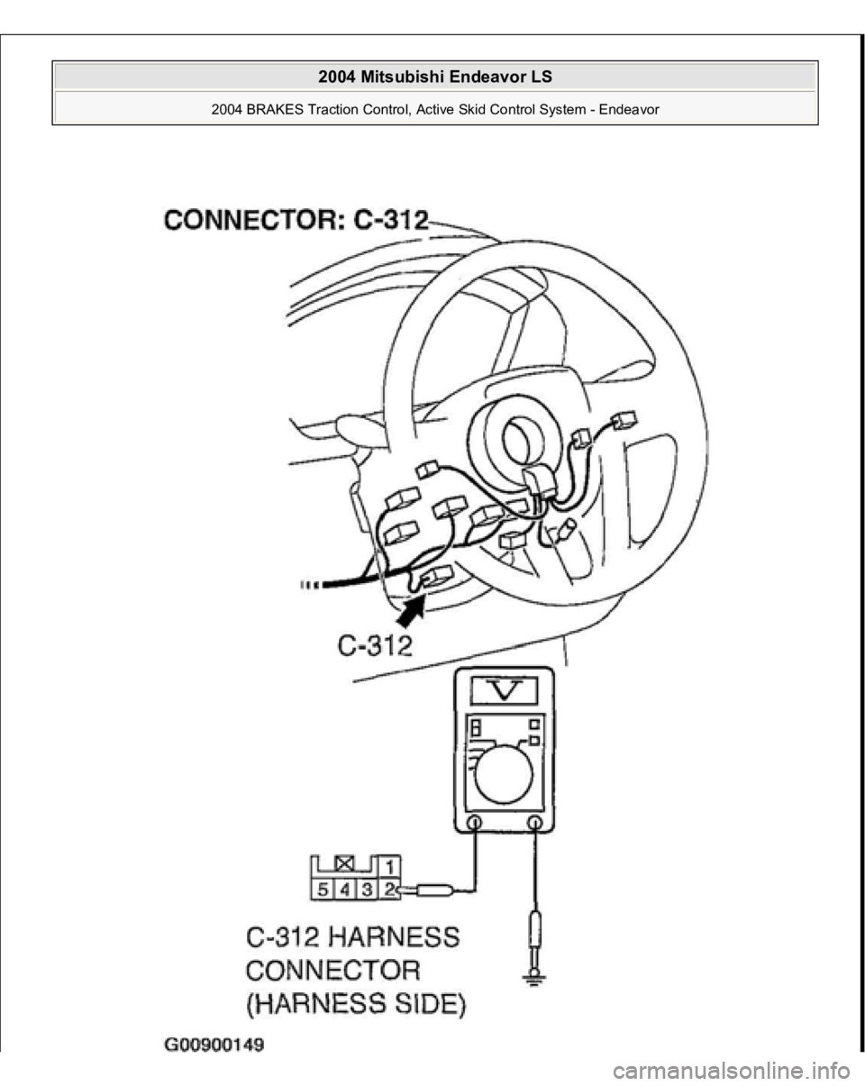 MITSUBISHI ENDEAVOR 2004  Service Repair Manual  
2004 Mitsubishi Endeavor LS 
2004 BRAKES Traction Control, Active Skid Control System - Endeavor
   