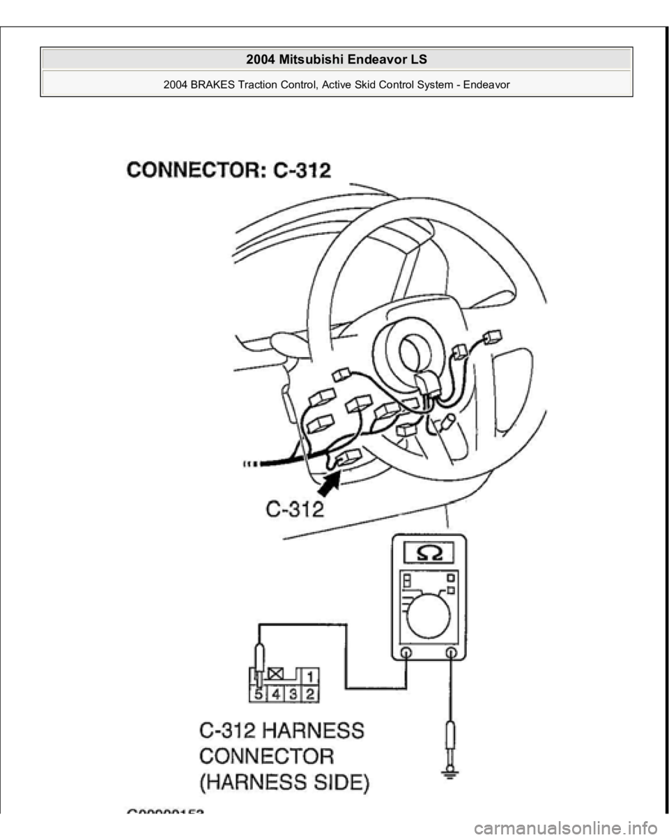 MITSUBISHI ENDEAVOR 2004  Service Repair Manual  
2004 Mitsubishi Endeavor LS 
2004 BRAKES Traction Control, Active Skid Control System - Endeavor
   