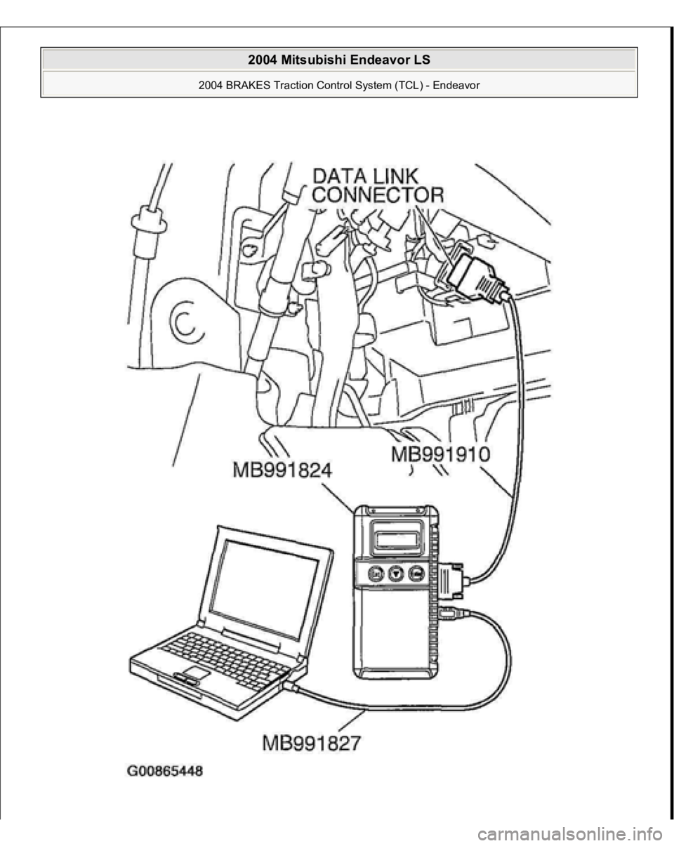 MITSUBISHI ENDEAVOR 2004  Service Repair Manual  
2004 Mitsubishi Endeavor LS 
2004 BRAKES Traction Control System (TCL) - Endeavor
   