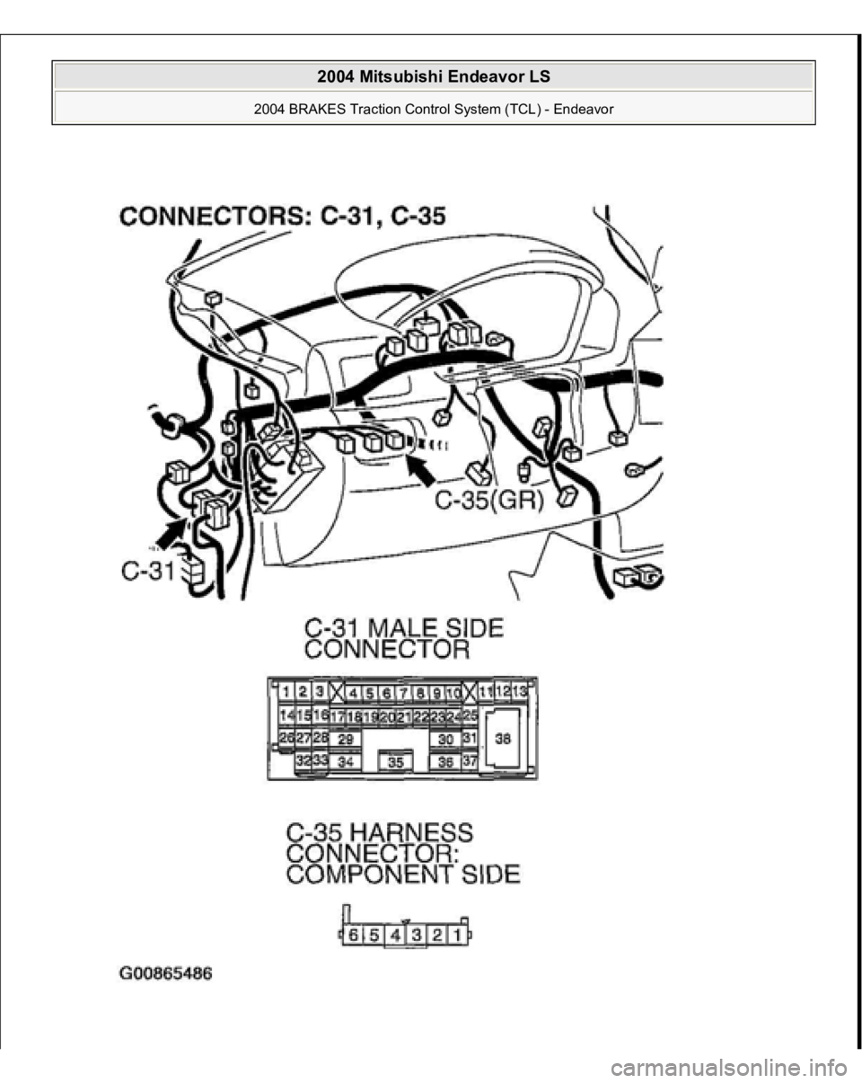 MITSUBISHI ENDEAVOR 2004  Service Repair Manual  
2004 Mitsubishi Endeavor LS 
2004 BRAKES Traction Control System (TCL) - Endeavor
   