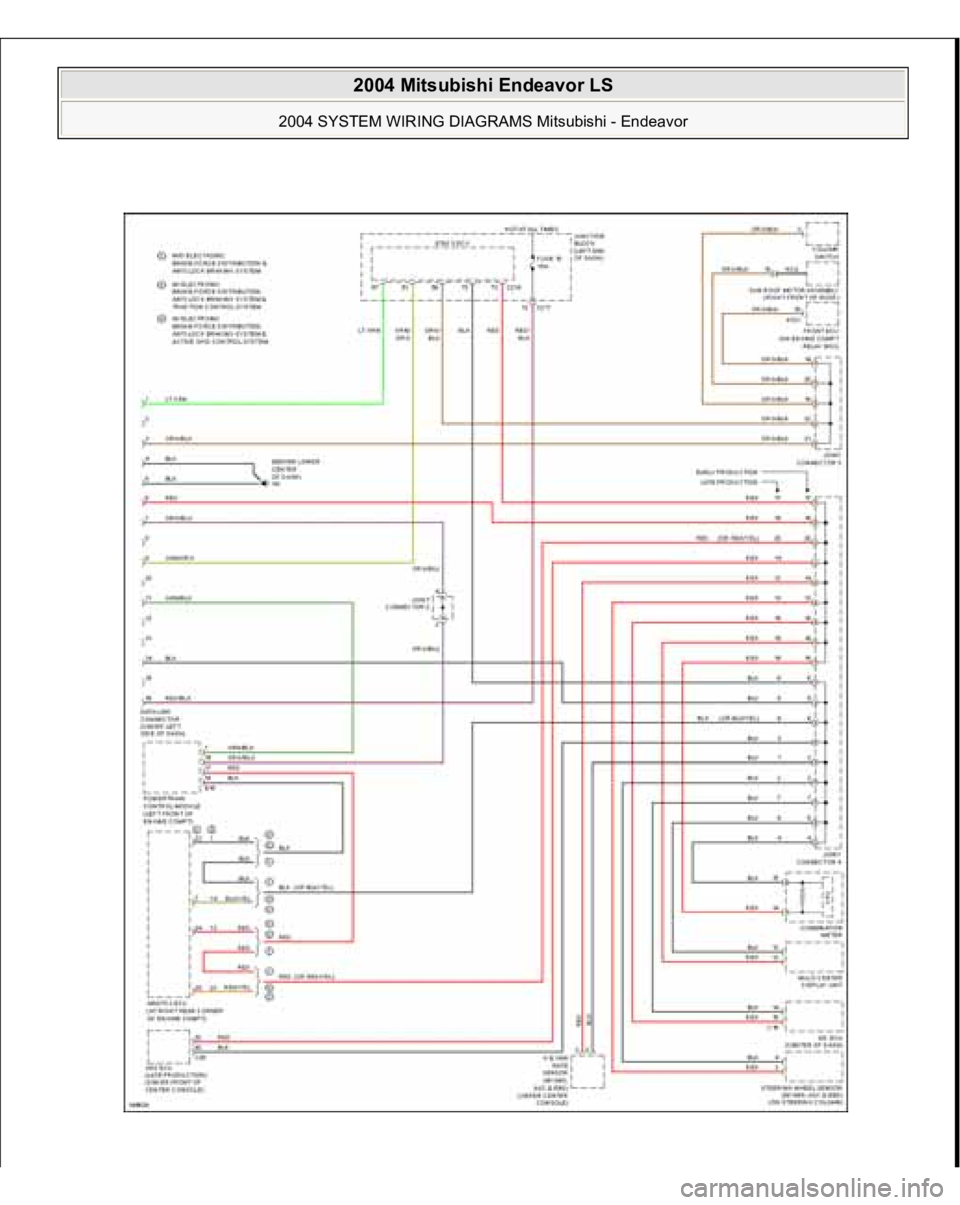 MITSUBISHI ENDEAVOR 2004 Service Repair Manual
2004 Mitsubishi Endeavor LS
2004 SYSTEM WIRING DIAGRAMS Mitsubishi - Endeavor
MITSUBISHI ENDEAVOR 2004 Service Repair Manual
2004 Mitsubishi Endeavor LS
2004 SYSTEM WIRING DIAGRAMS Mitsubishi - Endeavor