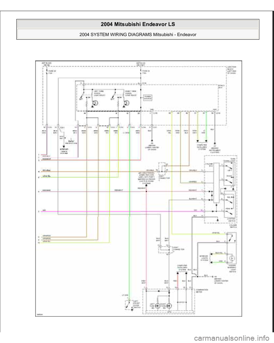 MITSUBISHI ENDEAVOR 2004 Service Repair Manual
2004 Mitsubishi Endeavor LS
2004 SYSTEM WIRING DIAGRAMS Mitsubishi - Endeavor
MITSUBISHI ENDEAVOR 2004 Service Repair Manual
2004 Mitsubishi Endeavor LS
2004 SYSTEM WIRING DIAGRAMS Mitsubishi - Endeavor