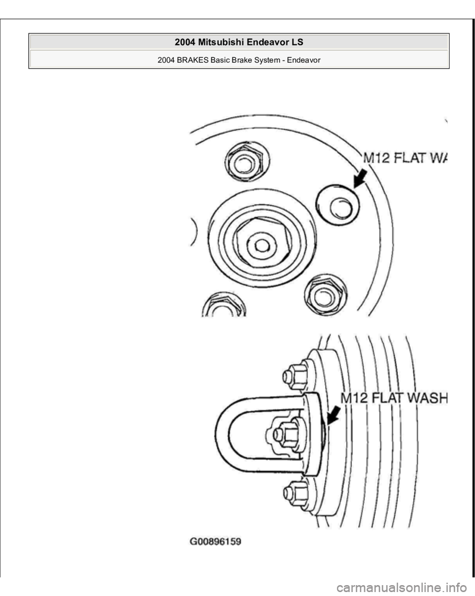 MITSUBISHI ENDEAVOR 2004  Service Repair Manual  
2004 Mitsubishi Endeavor LS 
2004 BRAKES Basic Brake System - Endeavor
   