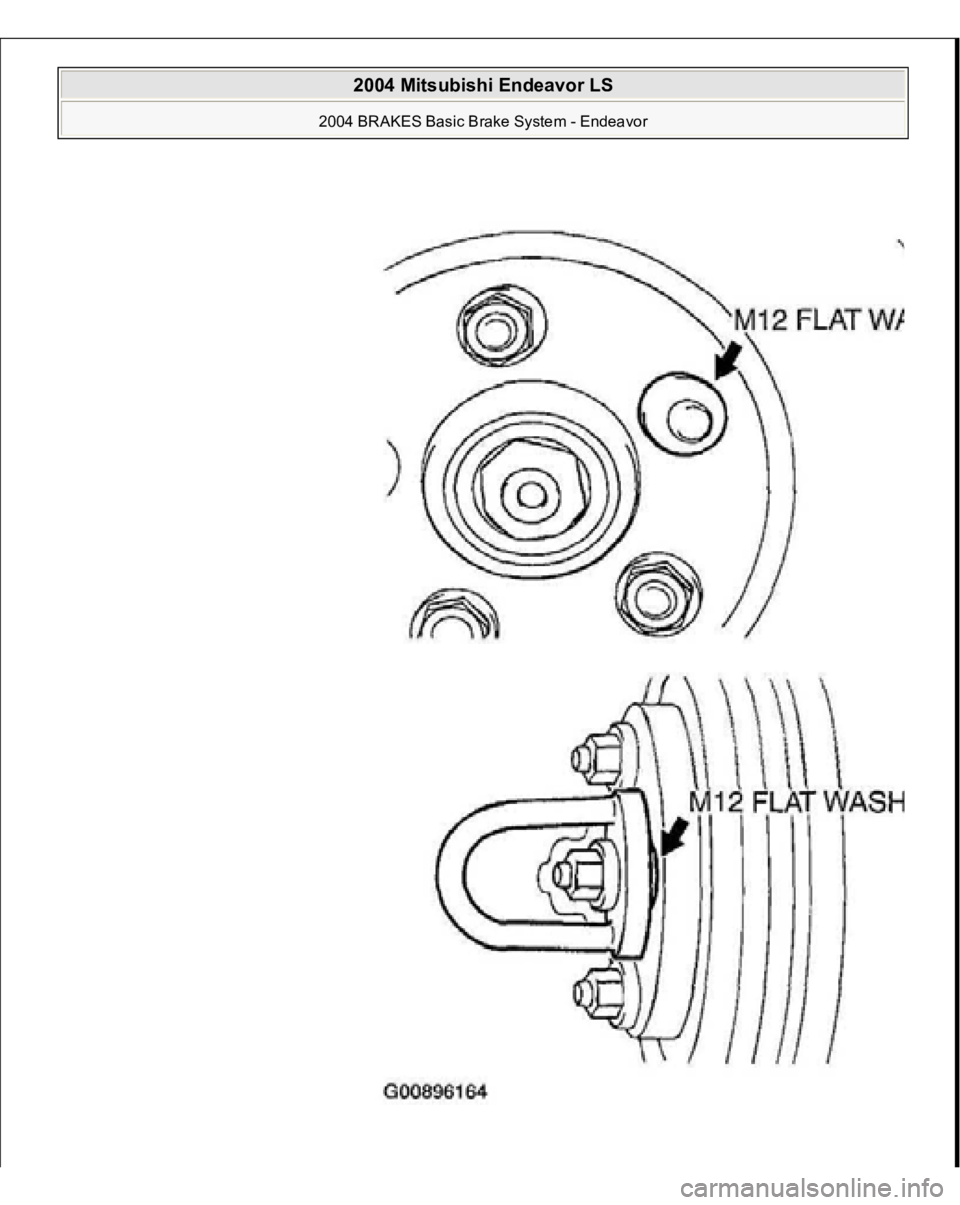 MITSUBISHI ENDEAVOR 2004  Service Repair Manual  
2004 Mitsubishi Endeavor LS 
2004 BRAKES Basic Brake System - Endeavor
   