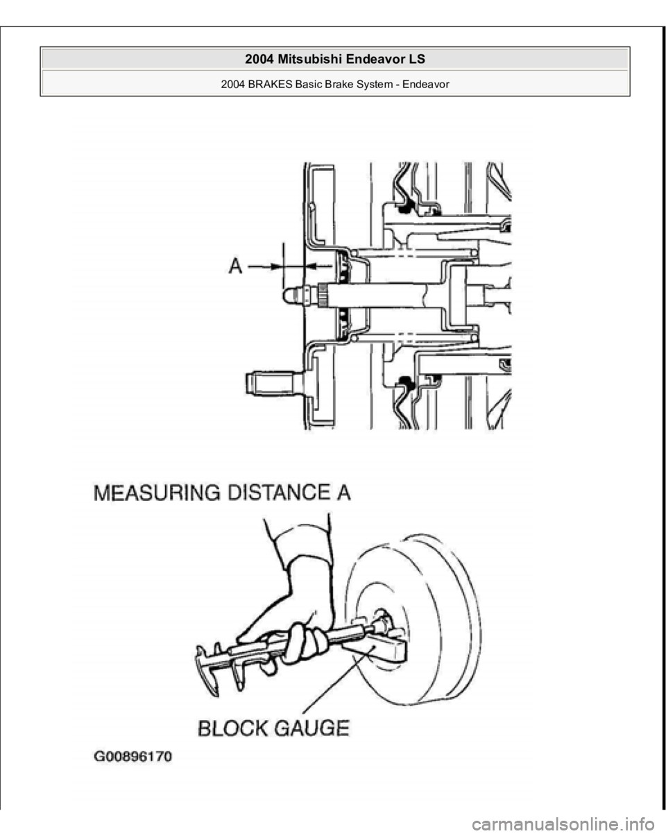 MITSUBISHI ENDEAVOR 2004  Service Repair Manual  
2004 Mitsubishi Endeavor LS 
2004 BRAKES Basic Brake System - Endeavor
   