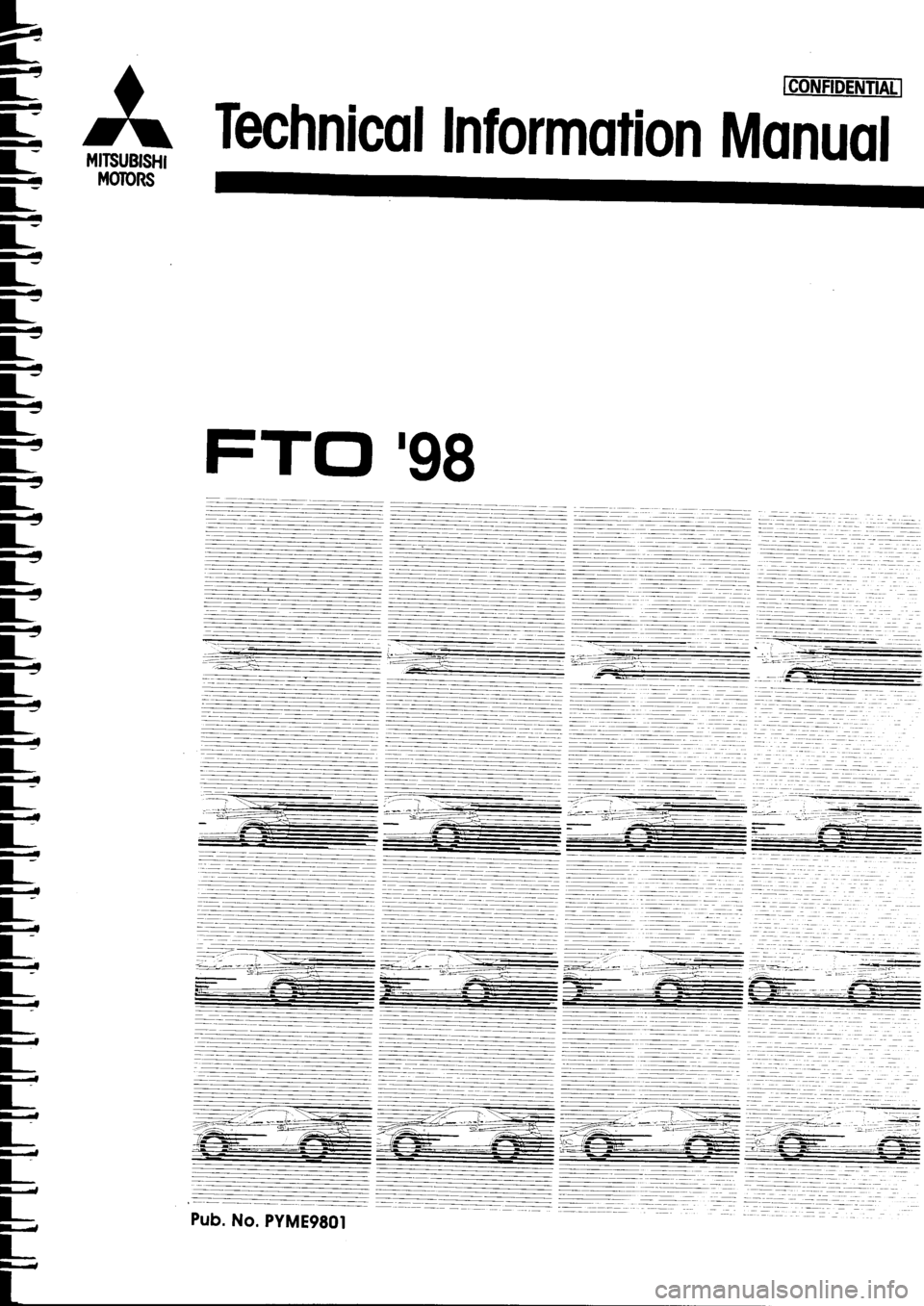 MITSUBISHI FTO 1998  Technical Information Manual 