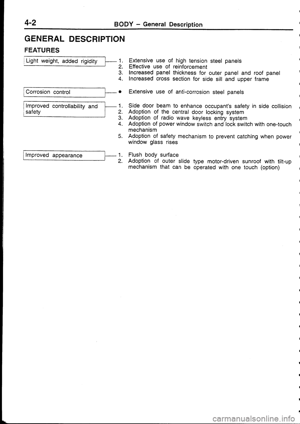 MITSUBISHI FTO 1998 Technical Information Manual MITSUBISHI FTO 1998 Technical Information Manual