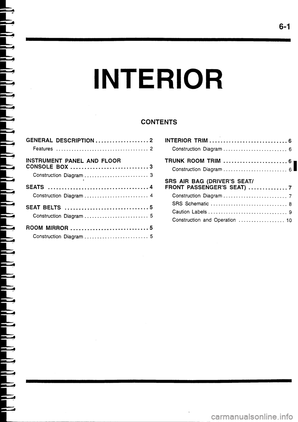 MITSUBISHI FTO 1998 Technical Information Manual MITSUBISHI FTO 1998 Technical Information Manual