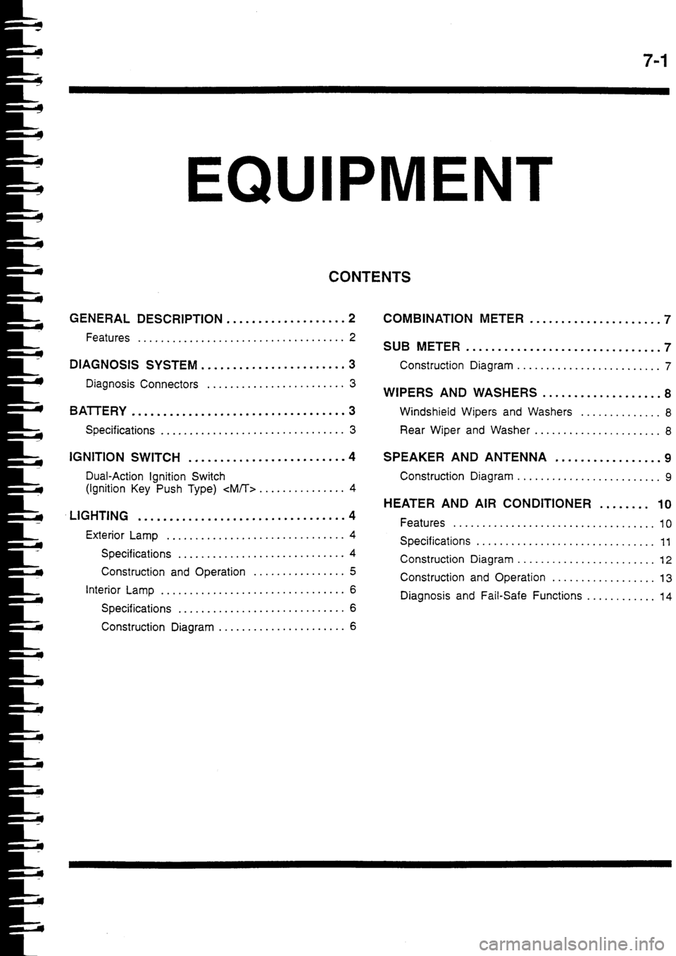 MITSUBISHI FTO 1998 Technical Information Manual MITSUBISHI FTO 1998 Technical Information Manual