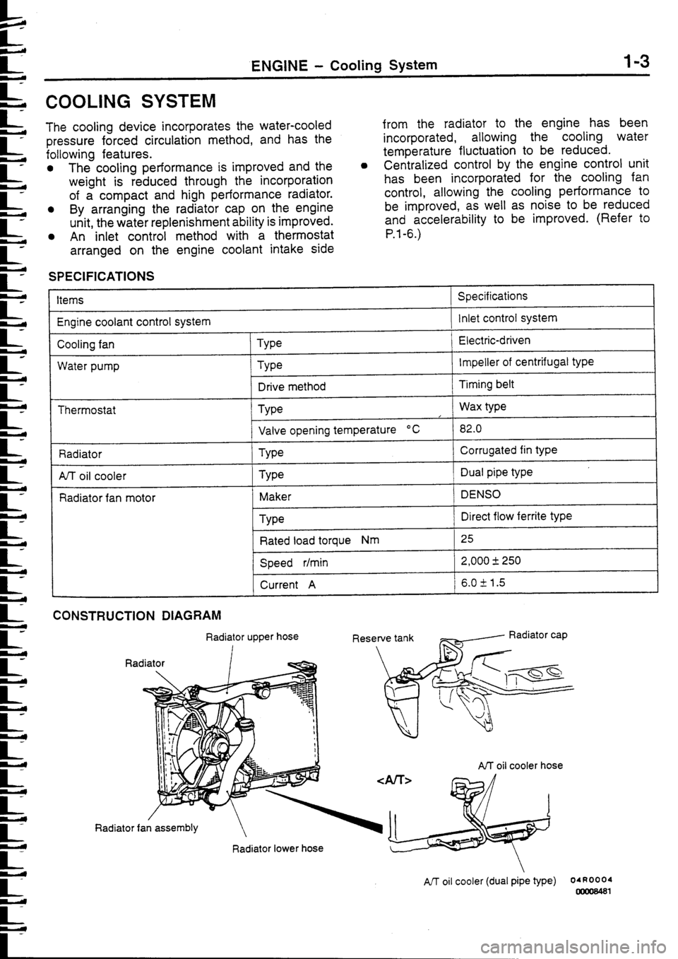 MITSUBISHI FTO 1998 Technical Information Manual MITSUBISHI FTO 1998 Technical Information Manual