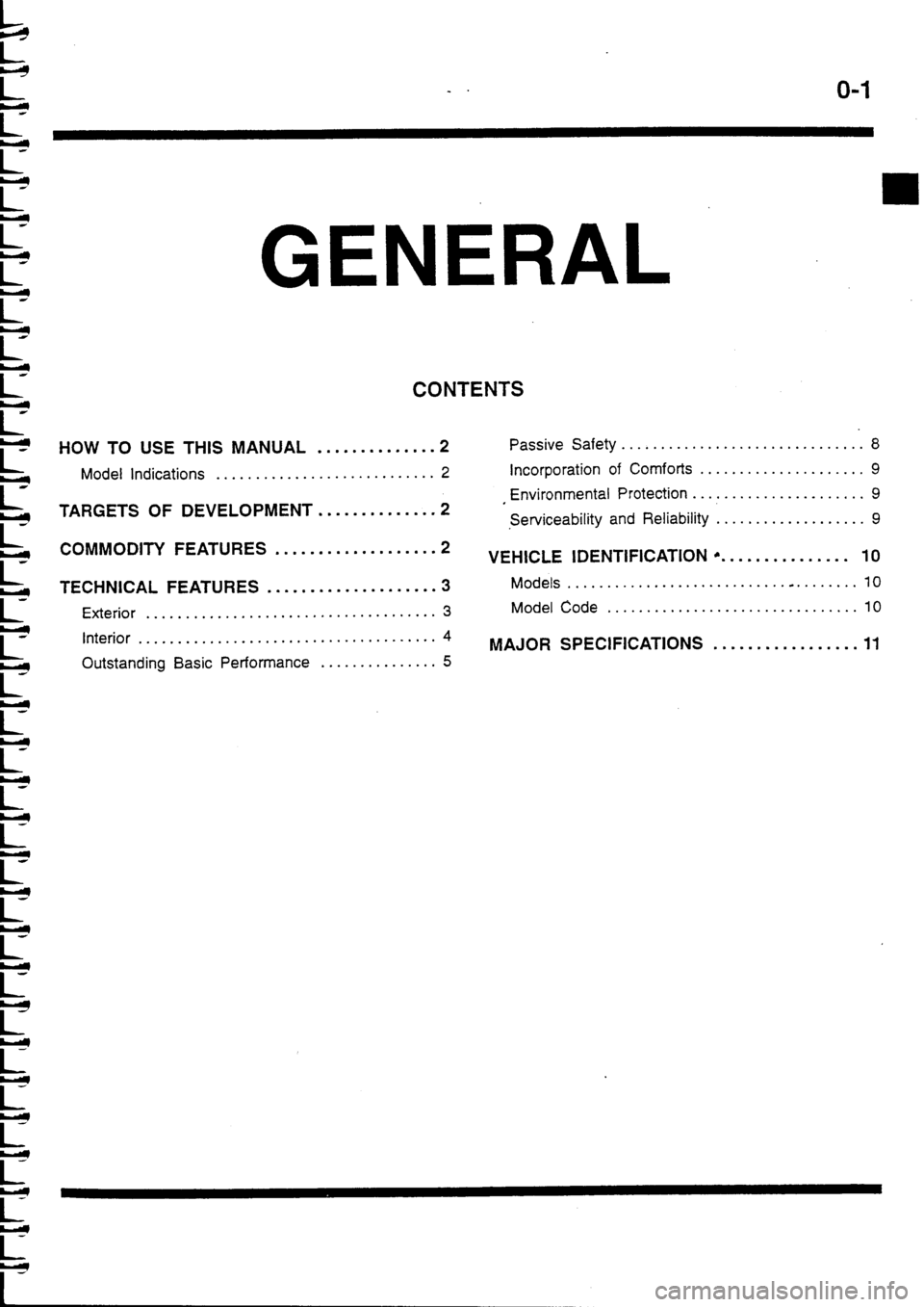 MITSUBISHI FTO 1998  Technical Information Manual 