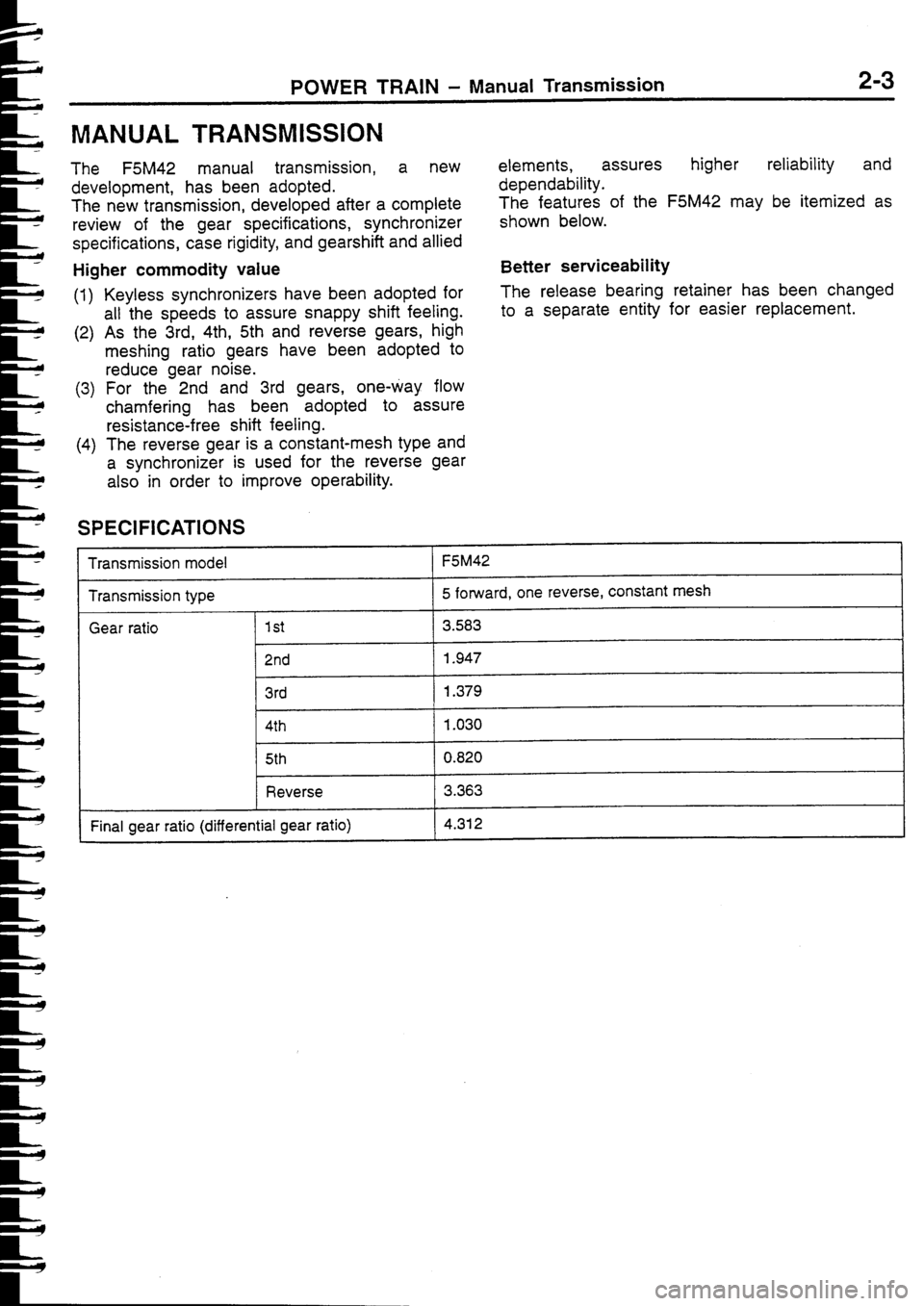 MITSUBISHI FTO 1998 Technical Information Manual MITSUBISHI FTO 1998 Technical Information Manual
