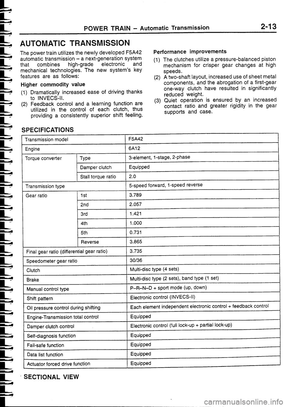 MITSUBISHI FTO 1998 Technical Information Manual MITSUBISHI FTO 1998 Technical Information Manual