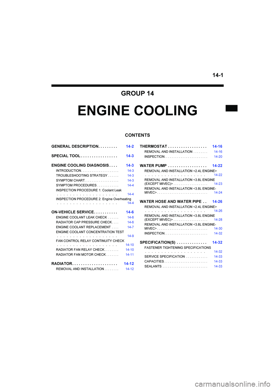 MITSUBISHI GALANT 2004  Workshop Manual 
	








	









	




























	











