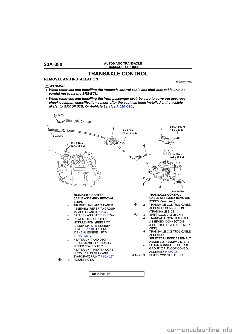 MITSUBISHI GALANT 2004  Workshop Manual 
	
	

$&()(*+


	

!"

	
	
	

	�	
WARNING
•
(	
	
(		-		
+	