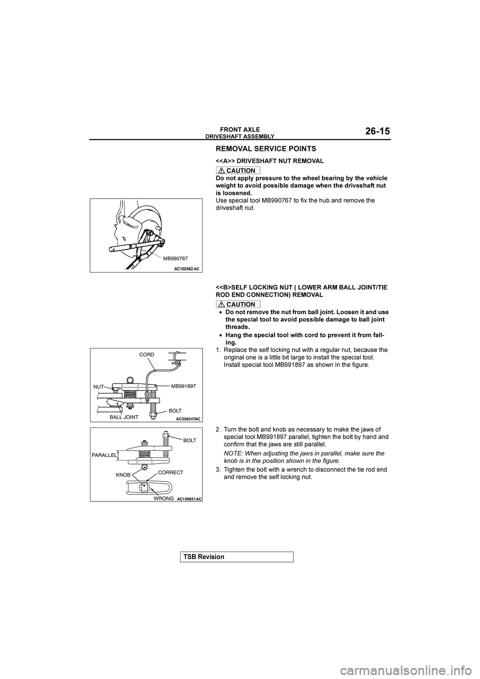 MITSUBISHI GALANT 2004  Workshop Manual 
#$%&%(





�EEFF
	
CAUTION
(2388198-#&&,-#220#60##17#3-%(.7920#$#0%41#
6#%.0223$%+8&&%71#+3:3.#