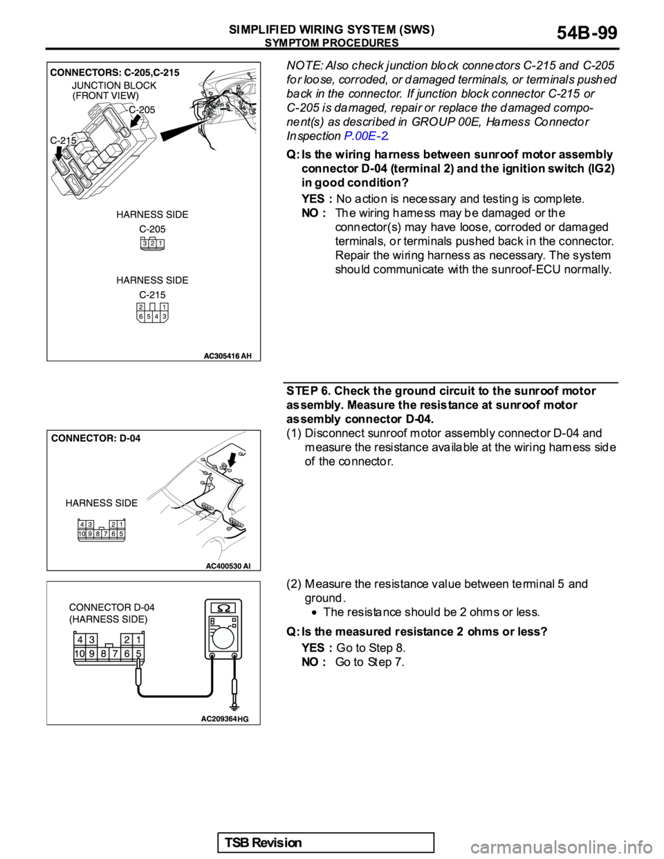 MITSUBISHI GALANT 2005  Service Repair Manual 
