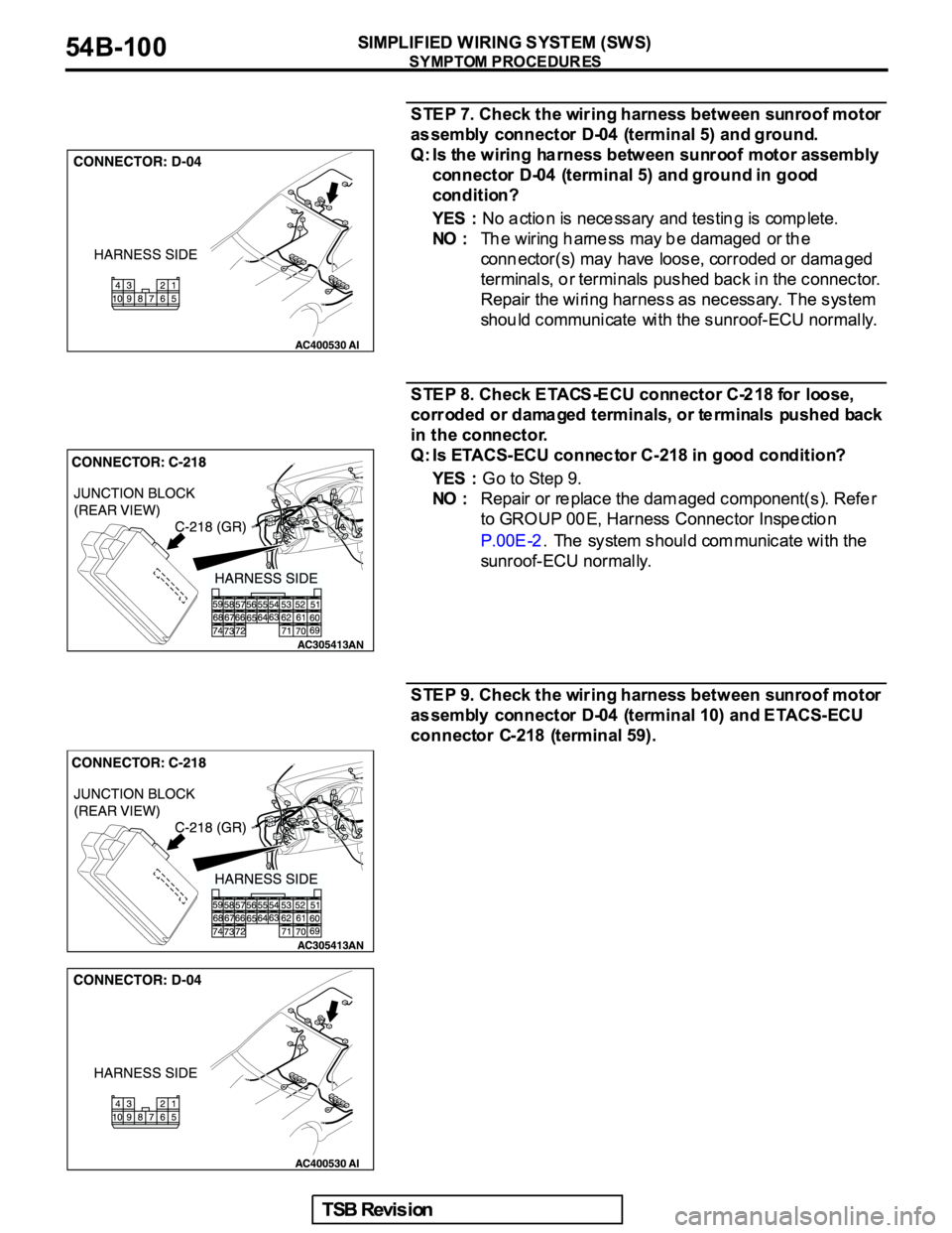 MITSUBISHI GALANT 2005  Service Repair Manual 