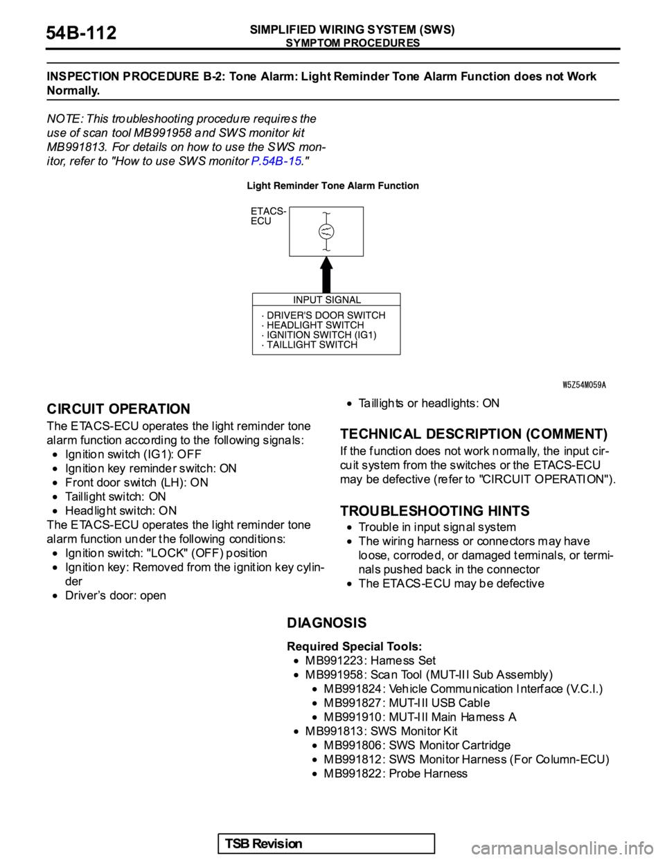 MITSUBISHI GALANT 2005  Service Repair Manual 
