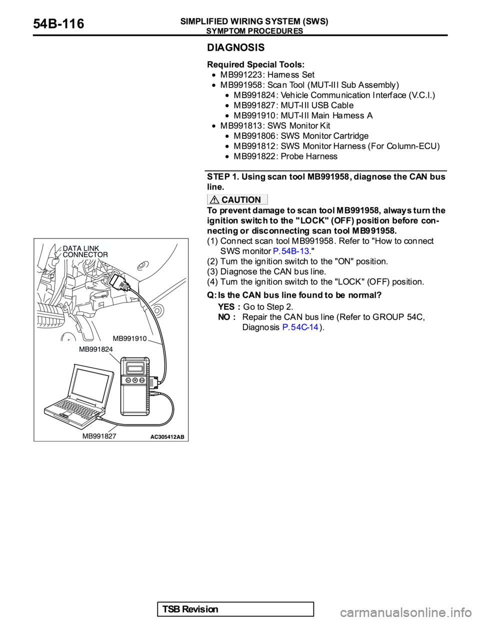 MITSUBISHI GALANT 2005  Service Repair Manual 