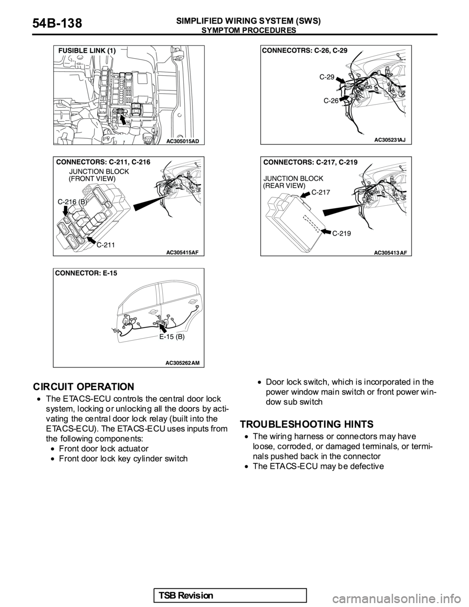 MITSUBISHI GALANT 2005  Service Repair Manual 