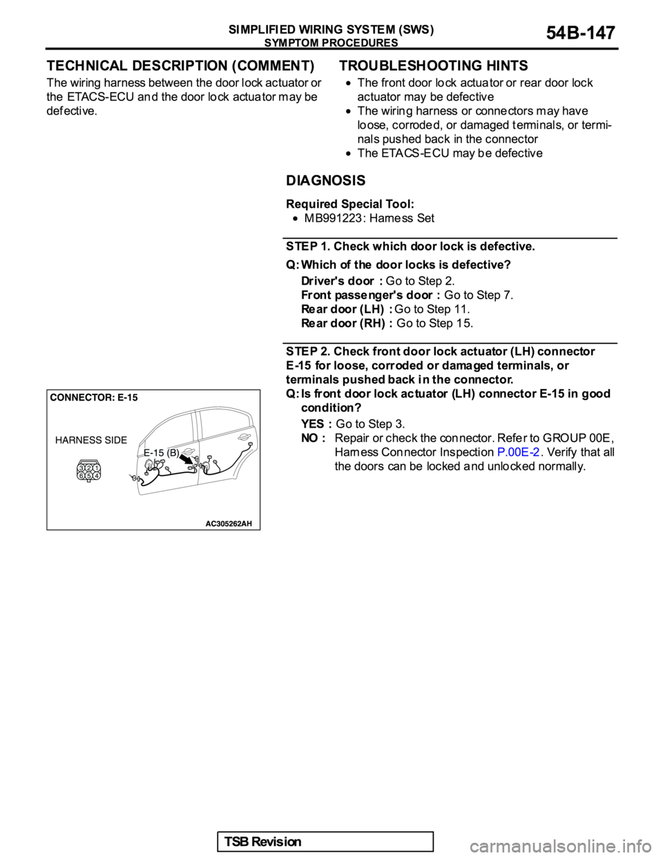 MITSUBISHI GALANT 2005 Service Repair Manual MITSUBISHI GALANT 2005 Service Repair Manual