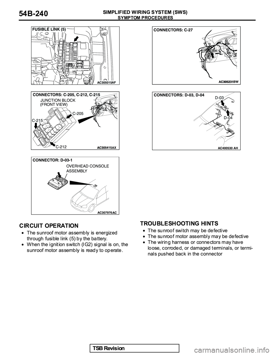 MITSUBISHI GALANT 2005 Service Repair Manual MITSUBISHI GALANT 2005 Service Repair Manual