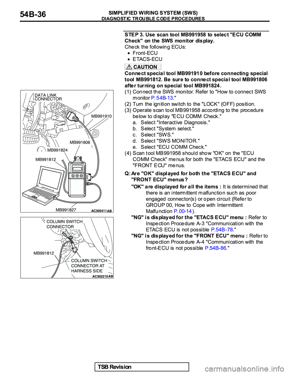 MITSUBISHI GALANT 2005  Service Owners Guide 