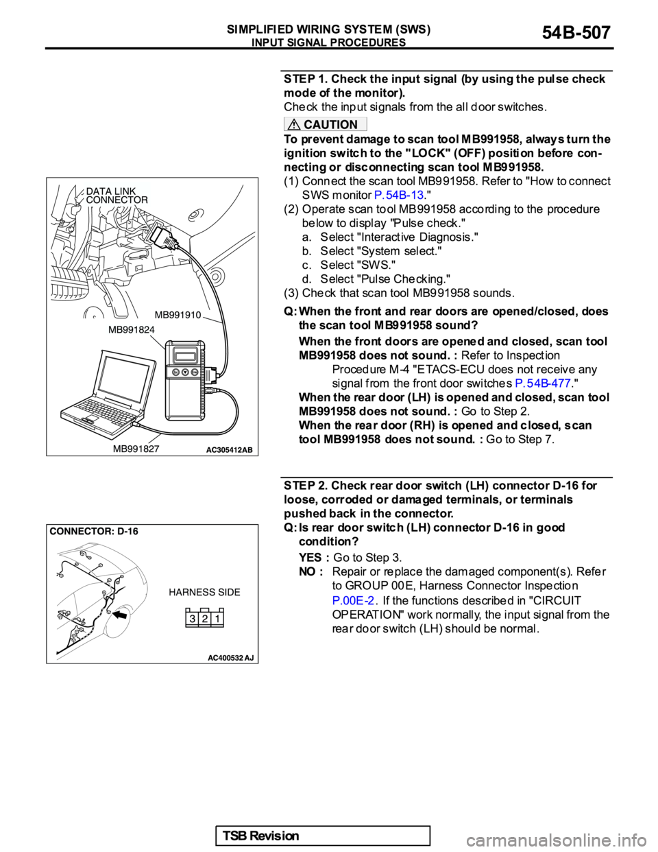 MITSUBISHI GALANT 2005 Service Repair Manual MITSUBISHI GALANT 2005 Service Repair Manual