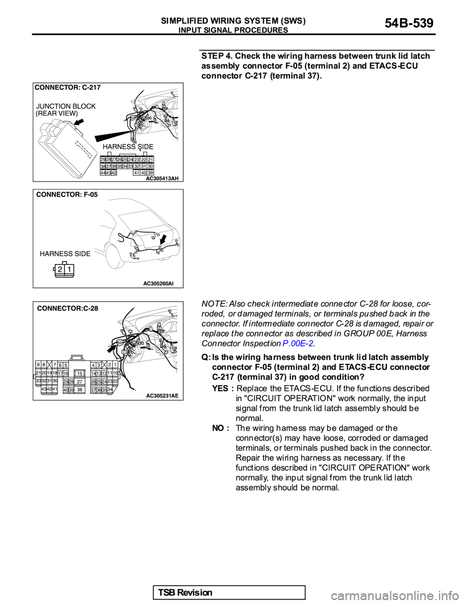 MITSUBISHI GALANT 2005 Service Repair Manual MITSUBISHI GALANT 2005 Service Repair Manual
