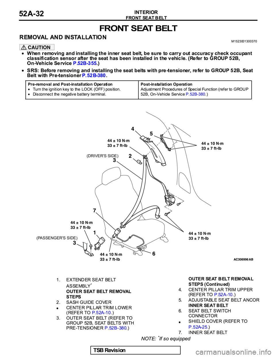 MITSUBISHI GALANT 2005  Service Repair Manual (PASSENGER'S SIDE)
(DRIVER'S SIDE) 