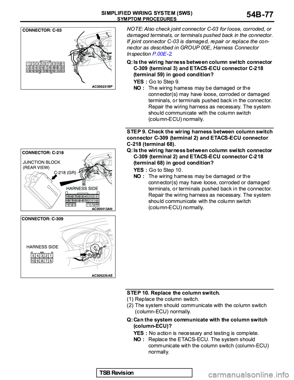 MITSUBISHI GALANT 2005  Service Manual PDF 