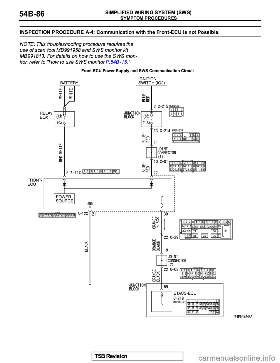 MITSUBISHI GALANT 2005  Service Manual Online 