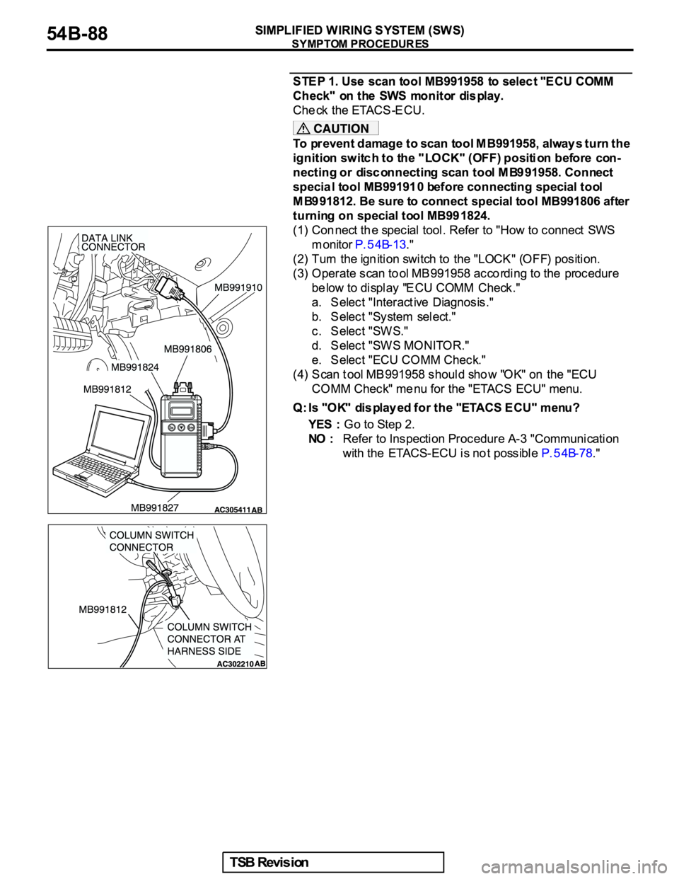 MITSUBISHI GALANT 2005  Service Manual Online 