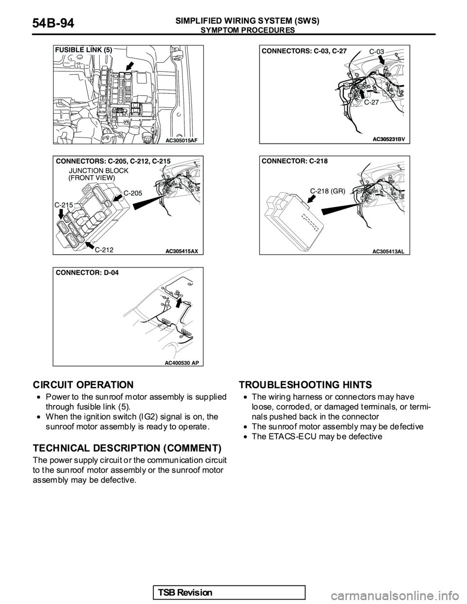 MITSUBISHI GALANT 2005  Service Owners Manual 