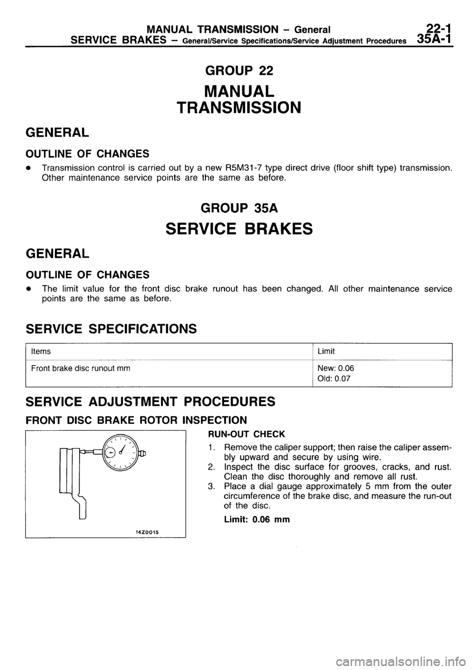 MITSUBISHI L400 1996  Service User Guide 